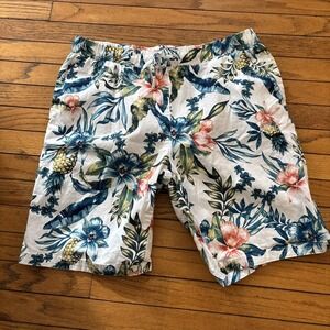 Caribbean Joe Tropical Swim/Board Shorts Mens Lg  Pockets Island Vibe Waist 32‎